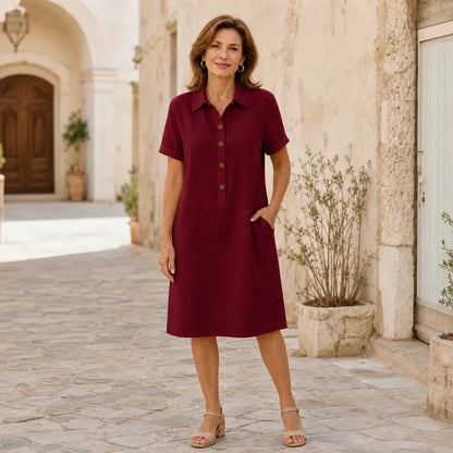 ⏳ ¡Oferta por tiempo limitado! ⏰【S-3XL】Vestido casual de verano cómodo, corte estilizado, moderno y versátil.