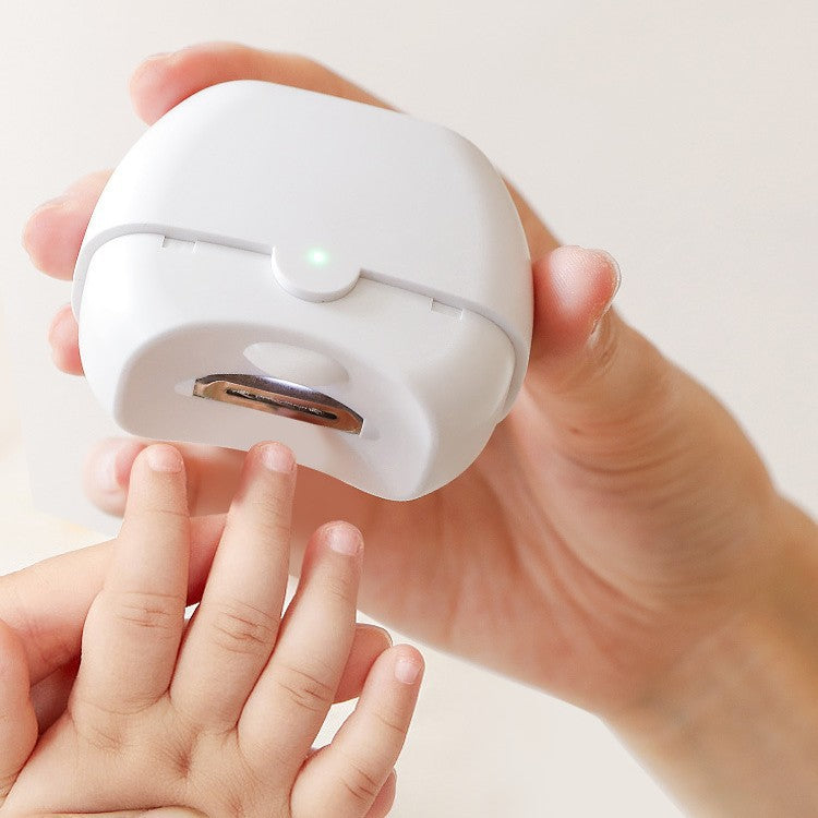 🔥 Lima de uñas eléctrica multifuncional, cortauñas eléctrico con protección antipellizcos