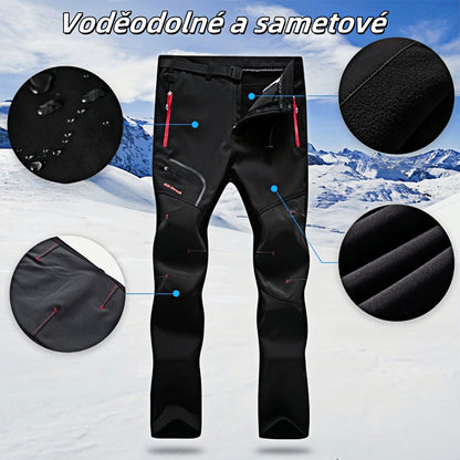 👨[S-5XL] nový podzimní a zimní pánský outdoorový nepromokavý a teplý sametový overal z roku-4113336