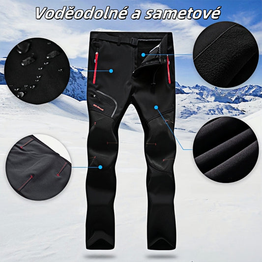 👨[S-5XL] nový podzimní a zimní pánský outdoorový nepromokavý a teplý sametový overal z roku-4113336