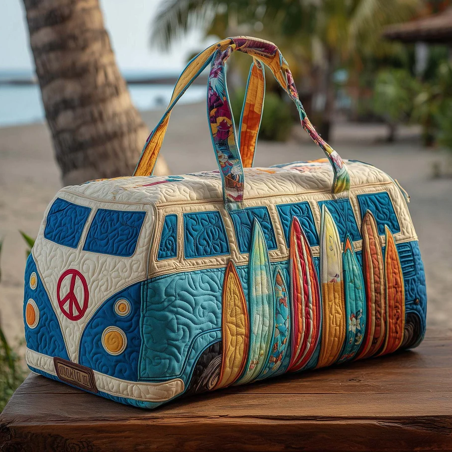 🌷👜Bolsa de viaje acolchada Hippie Van