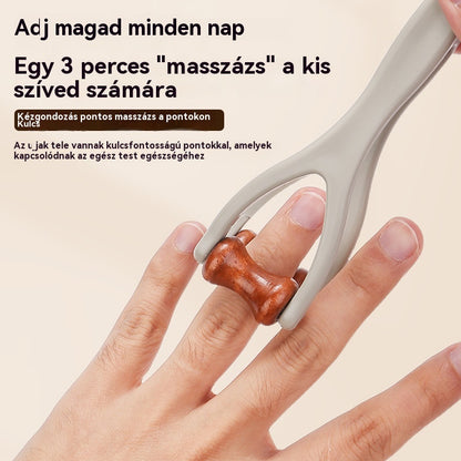 🌿 Tömörfa ujjmasszírozó: A természetes fa görgők segítenek felszabadítani az ízületi meridiánokat és enyhíteni a kézfáradtságot. 🌿-4165177