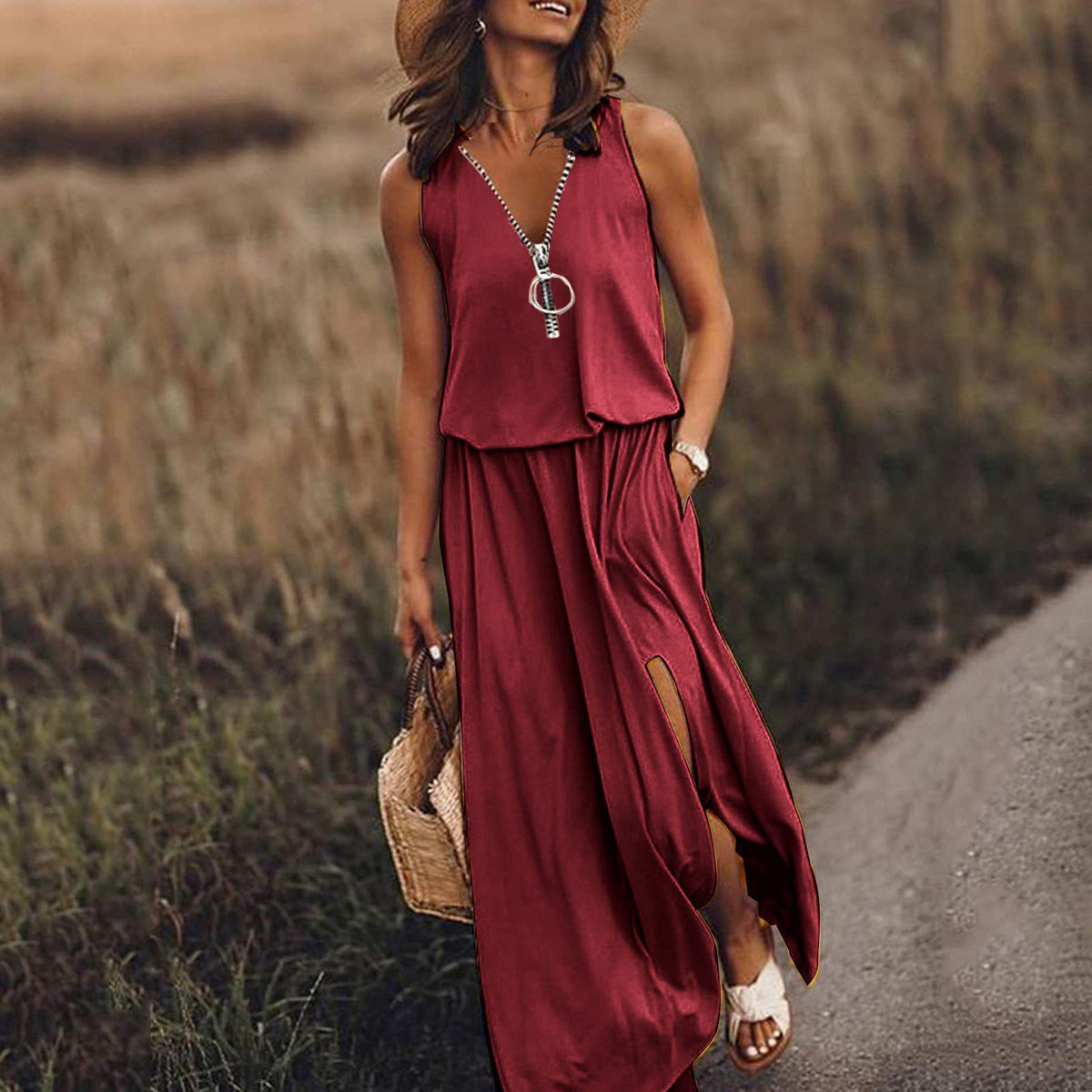 📢🔥【39% SLEVA】🔥💟【Kup 1 a 1 zdarma】👗【S-5XL】Nové dámské šaty s potiskem-3984778