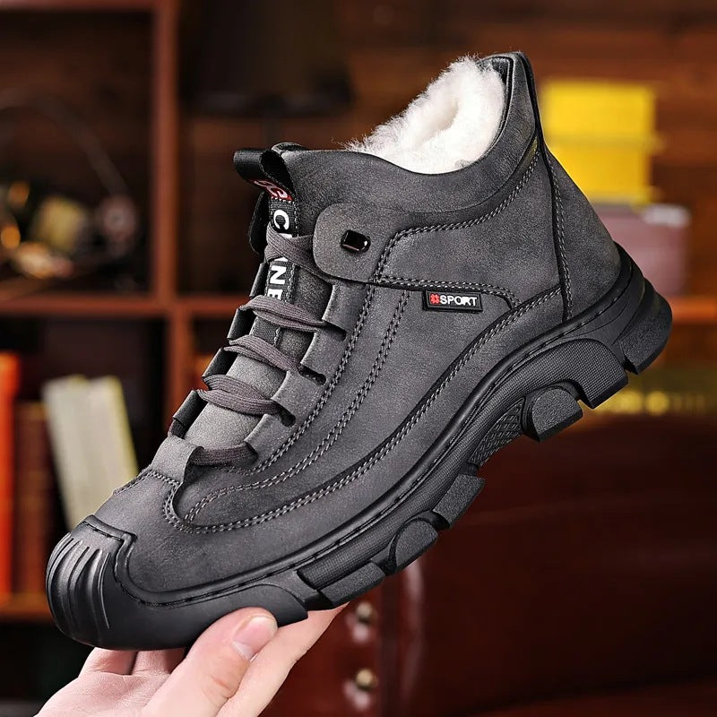 🔥【39-44】2025 nowe męskie ocieplane buty z grubego aksamitu
