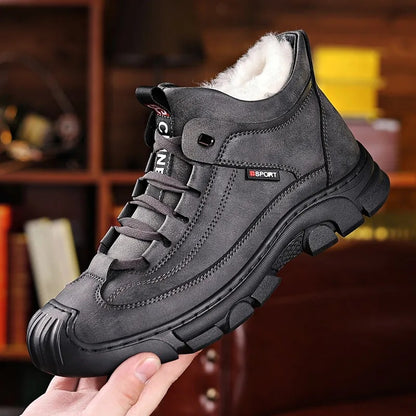 🔥【39-44】2025 nowe męskie ocieplane buty z grubego aksamitu
