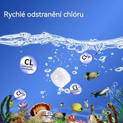 💦🐟Polymerové čisticí tablety｜Rychle odstraňují chlór a stabilizují vodu｜Výmena vody bez odstátí pro akvárium