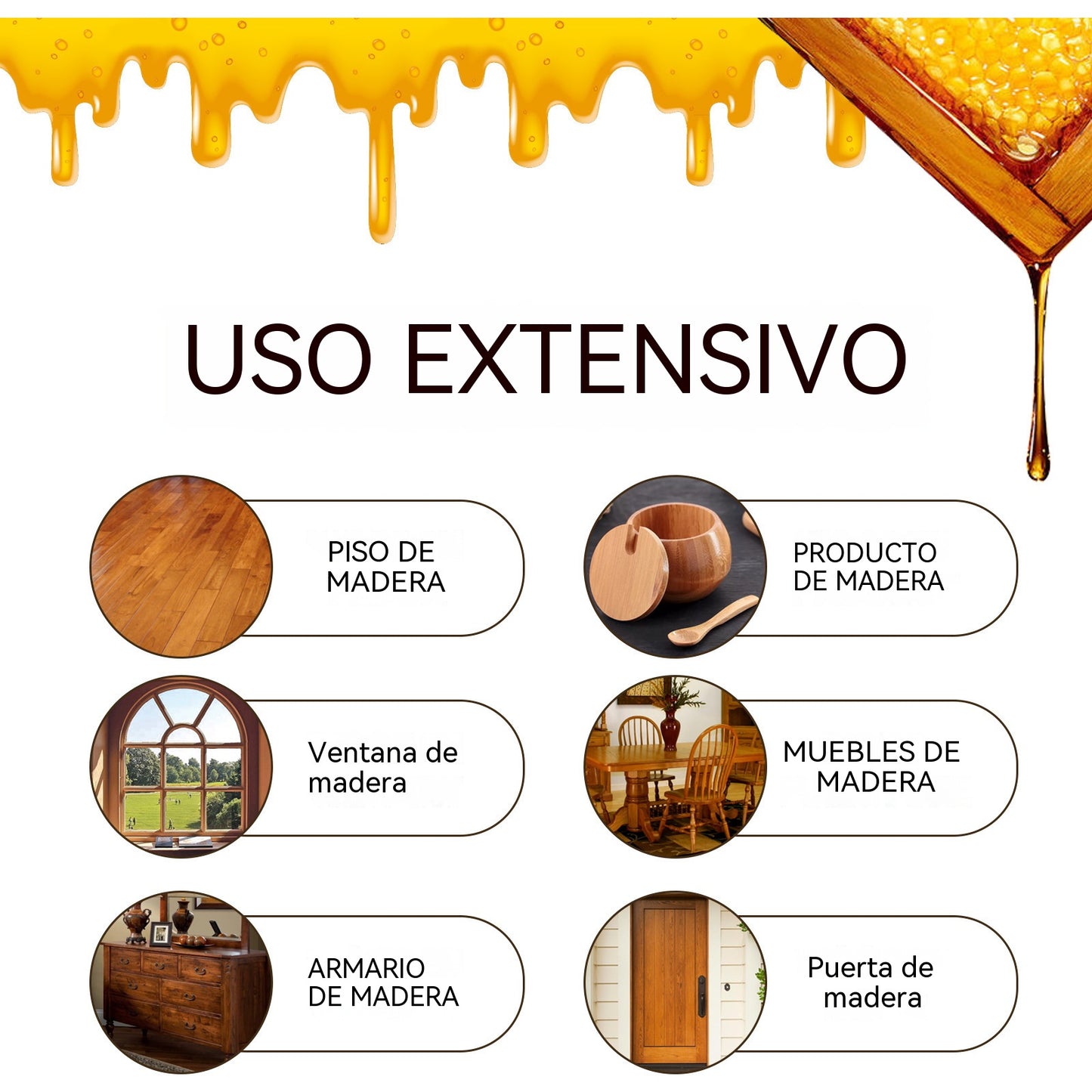 🔥【120 ml + esponja + paño】Spray de cera de abeja natural micromolecular para el cuidado de muebles, mantenimiento y pulido de suelos.