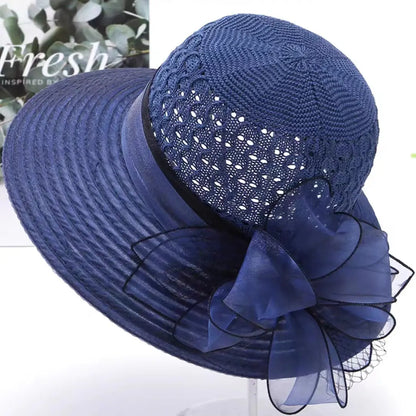 👒Nuevo sombrero de playa elegante y a la moda para mujer con protección solar.