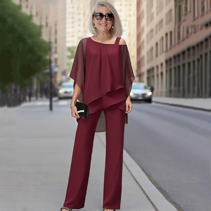 ⏳Oferta limitada⏰【50-120KG】👚👖Set 2 piezas mujer – Blusa + Pantalón, piel suave, hombros fuera ✅ Ideal para junio ☀️¡Cómodo y fresco!