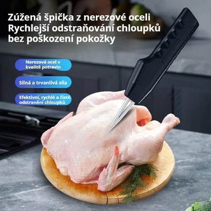💥🔥 Přenosný a dobíjecí elektrický odstraňovač chlupů pro drůbež 🦆🐓🐖 Voděodolný, lze použít na všechny druhy chlupaté drůbeže