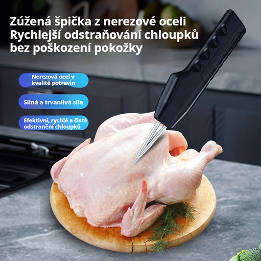 💥🔥 Přenosný a dobíjecí elektrický odstraňovač chlupů pro drůbež 🦆🐓🐖 Voděodolný, lze použít na všechny druhy chlupaté drůbeže-4080207