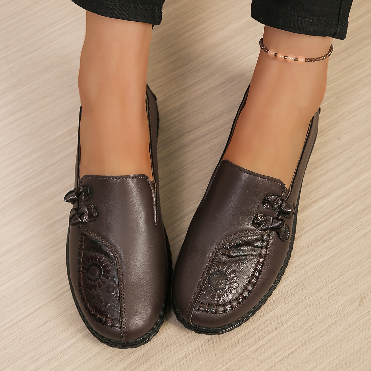 [35-42] Protiskluzové, nepromokavé, dámské kožené boty s měkkou podrážkou