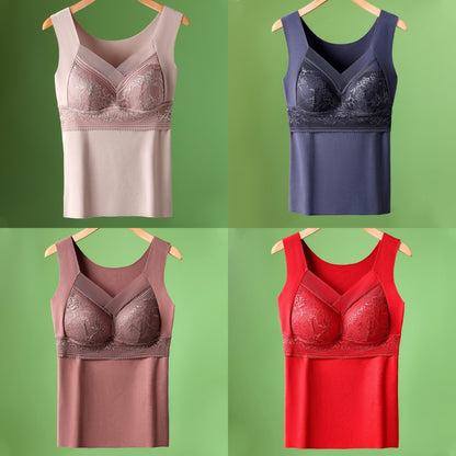 🔥【Set od 4 dijela】❤️2026 čipkasta topla majica s elegantnim leđima - 4204429