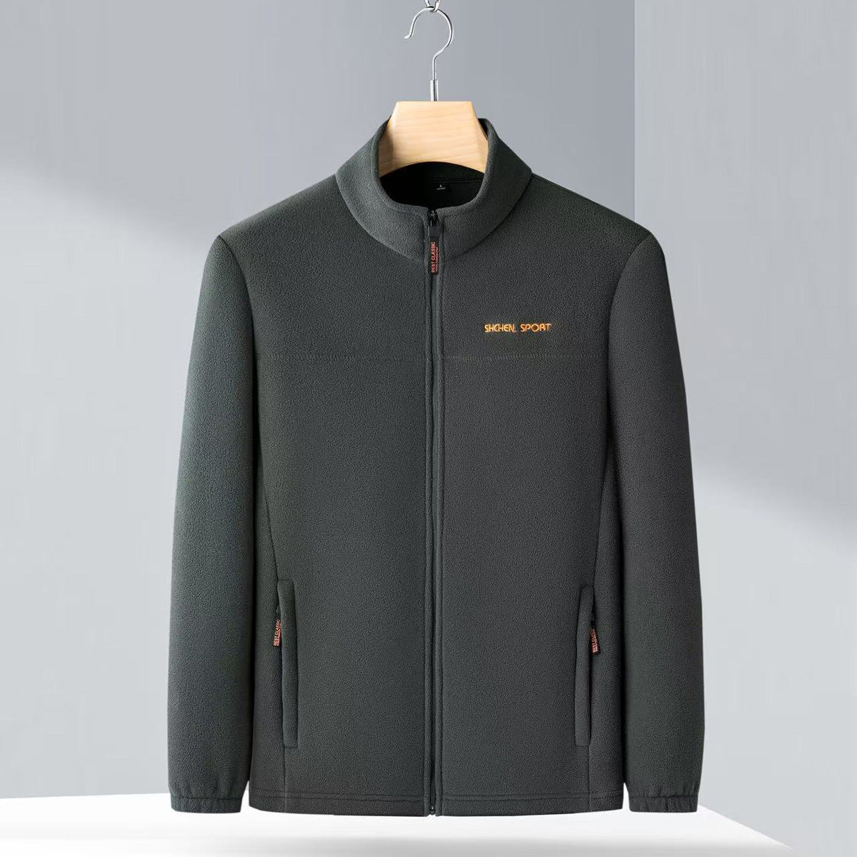 🧥🍂Pánská podzimní a zimní polar fleecová bunda, fleecová bunda s vysokým límcem pro mladé muže a muže středního věku