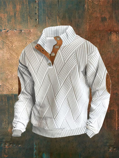【S-5XL】 Chaqueta casual de hombre para otoño e invierno con cuello alto y mangas largas, suave y cómoda, cálida y a prueba de viento.