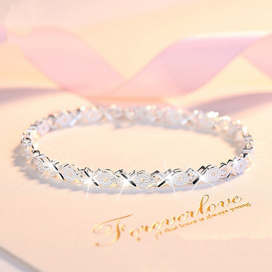 😀👉💖🍀Náramek Love New Fashion 925 Sterling Silver pro ženy【30%SLEVA】