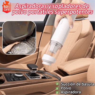🔥【Set de 7 piezas】👍Aspiradora de mano superpotente, soplador de polvo portátil✅