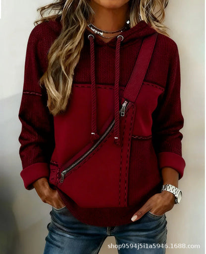 🔥🎀【S-5XL】Ženska majica dugih rukava s kapuljačom i printom - 4222995