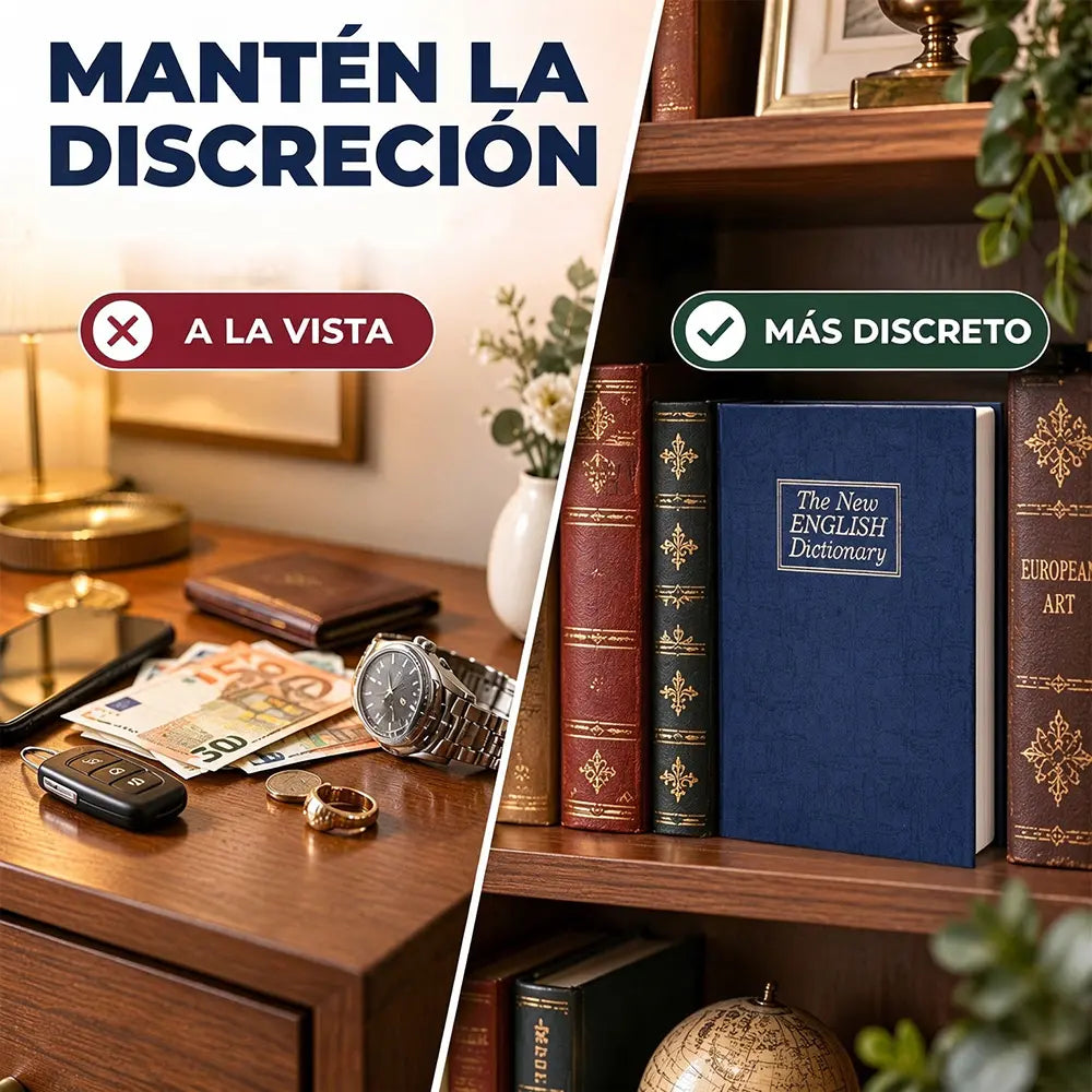 🔐📚 Caja fuerte oculta en forma de libro