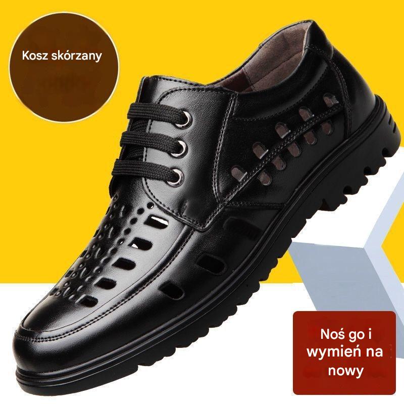 🏝️🔥Letní výprodej【Velikosti 38-44】Nové pánské prodyšné sandály z pravé kůže