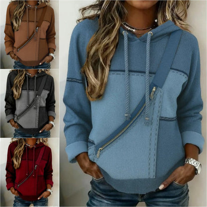 🔥🎀【S-5XL】Ženska majica dugih rukava s kapuljačom i printom - 4222995