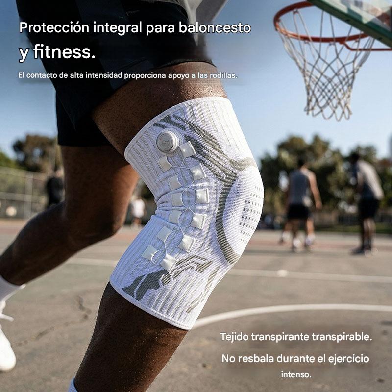 🦵🦵【S-2XL】 Rodillera de compresión deportiva con silicona y estabilizadores de muelle para absorción de impactos