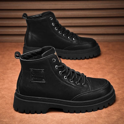 💪Jesień i zima, retro, wysokie buty męskie, styl brytyjski retro