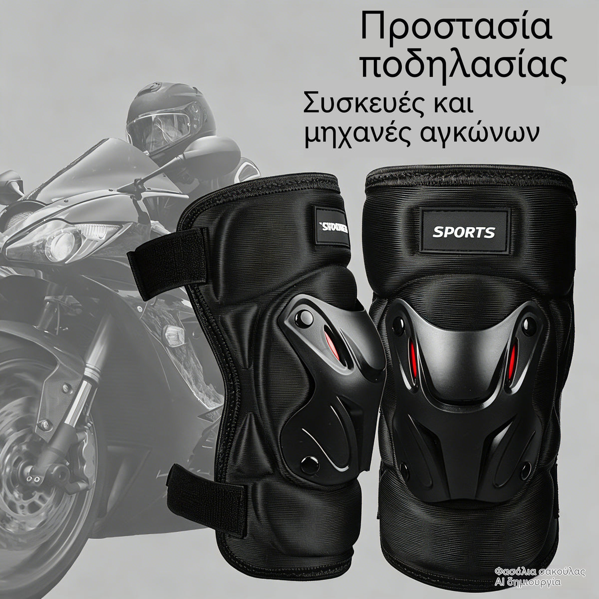 🏍️ Επωφεληθείτε τώρα με έκπτωση 40%! 🛡️ Σετ επιγονατίδων και αγκώνων μοτοσικλέτας – Ανθεκτικά στις κρούσεις, ρυθμιζόμενα λουράκια και αναπνεύσιμη επένδυση – Απαραίτητο για ασφάλεια κατά την οδήγηση, το πατινάζ ή την ποδηλασία 💪
