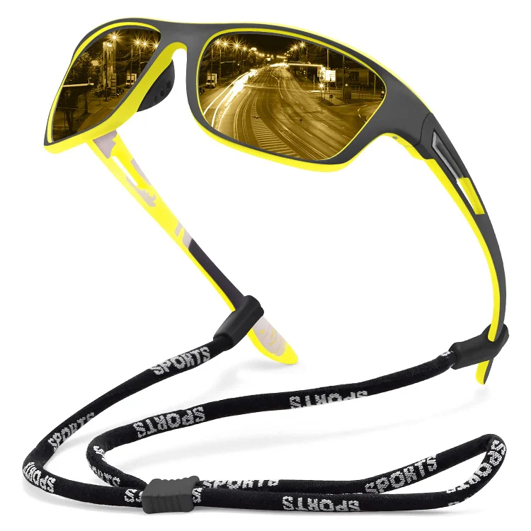 🚵‍♂️😎 【50% zniżki 🔥】🕶⚡ Męskie sportowe okulary przeciwsłoneczne, polaryzacyjne, z prawdziwą lustrzaną soczewką, nowoczesne i odporne na kurz, idealne do jazdy na rowerze na świeżym powietrzu