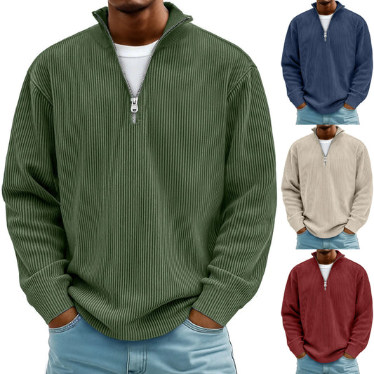 💥👕【S-5XL】Sudadera de cuello alto para hombre 2026: cómoda y suave, corte elegante, adecuada para usar en primavera y otoño