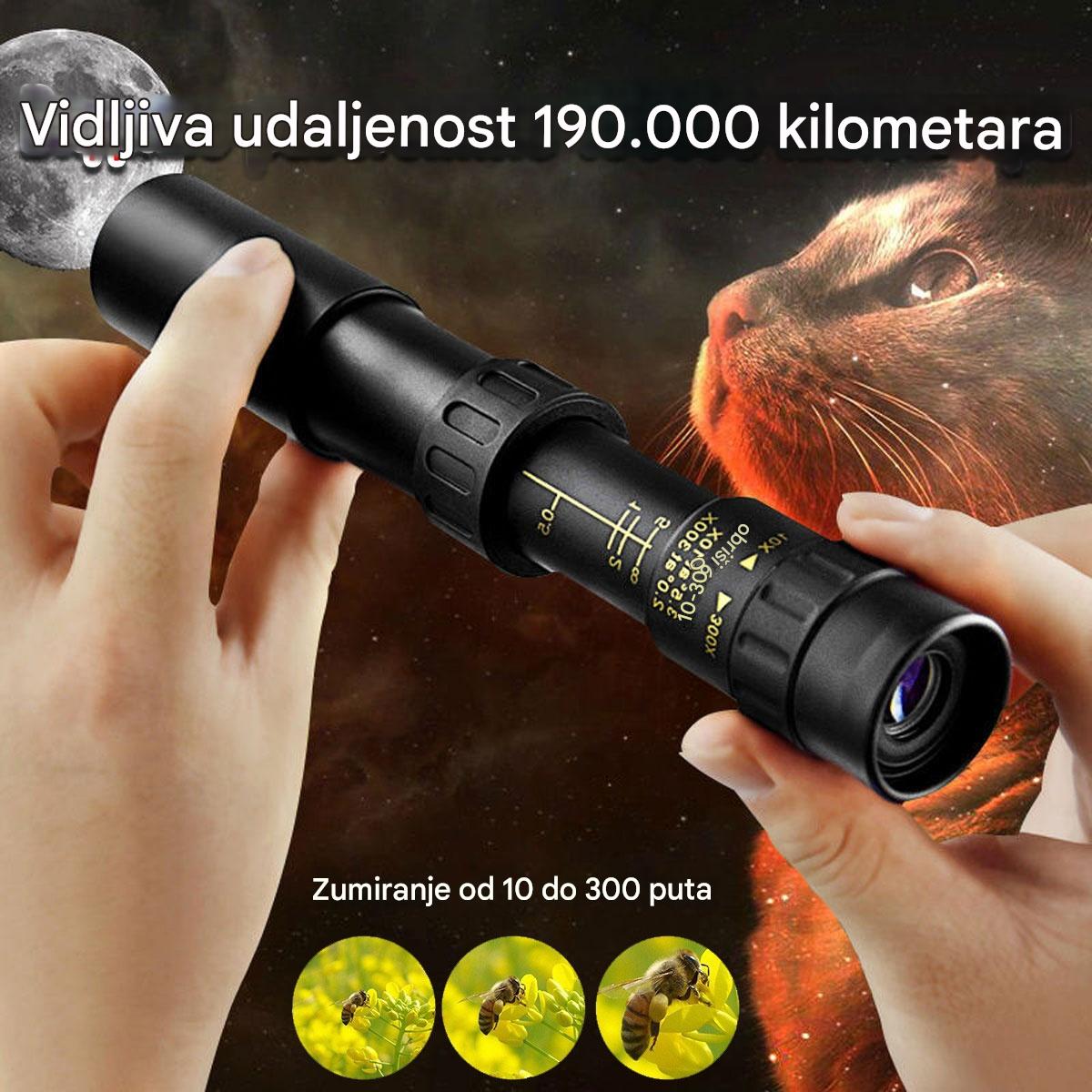 🔥🔥Visoka kvaliteta, super niska cijena🔥Monokularni teleskop visoke rezolucije, povećanje 10-300x - 4200694