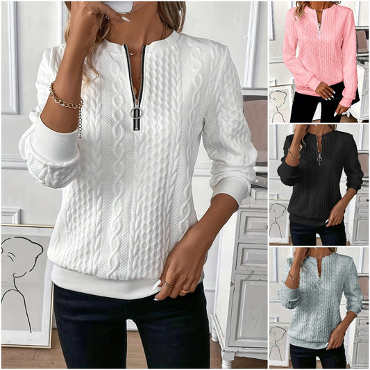 🌸Dámská ležérní mikina na zip 2025.