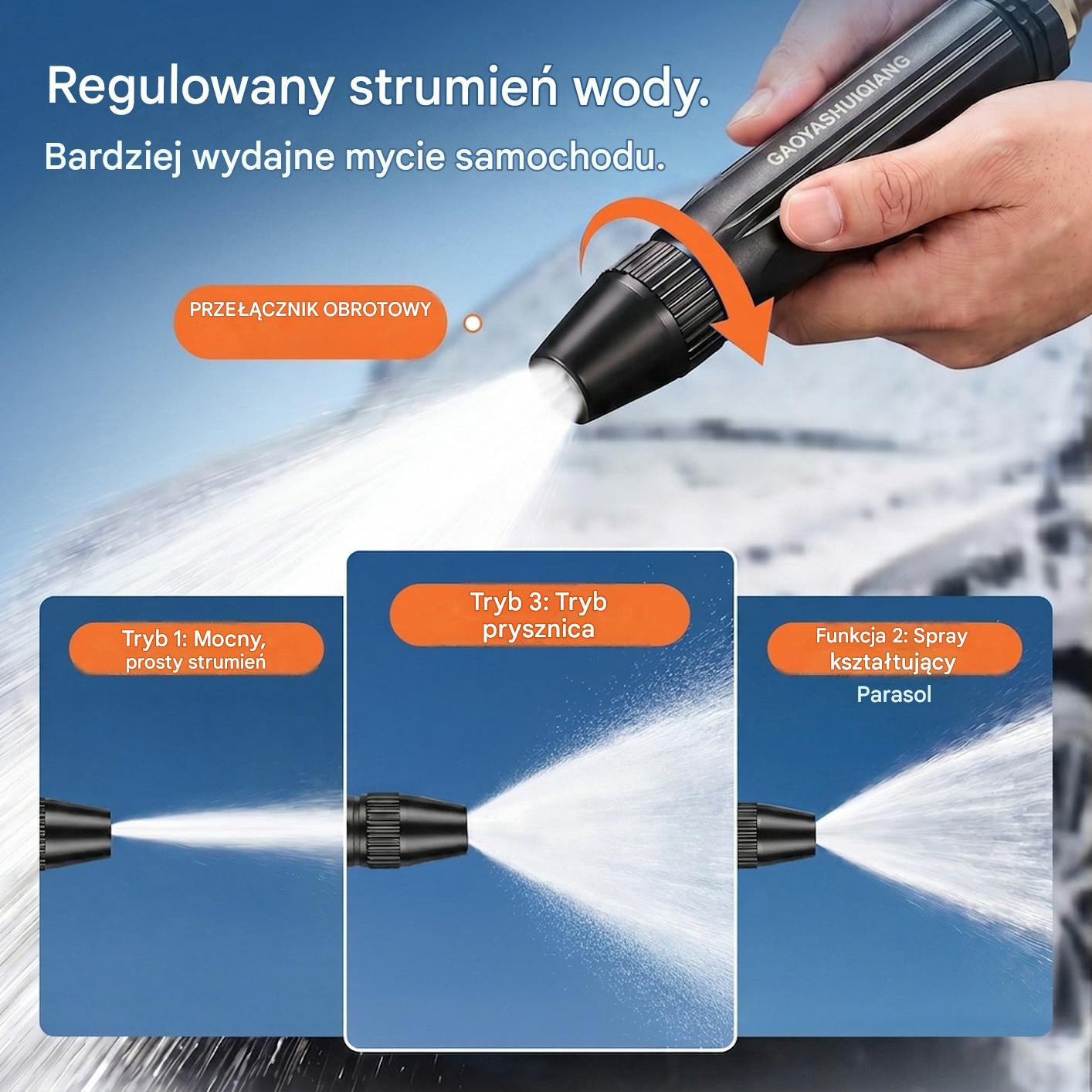 Ostatni dzień z 55% rabatem: Domowy pistolet natryskowy wysokociśnieniowy