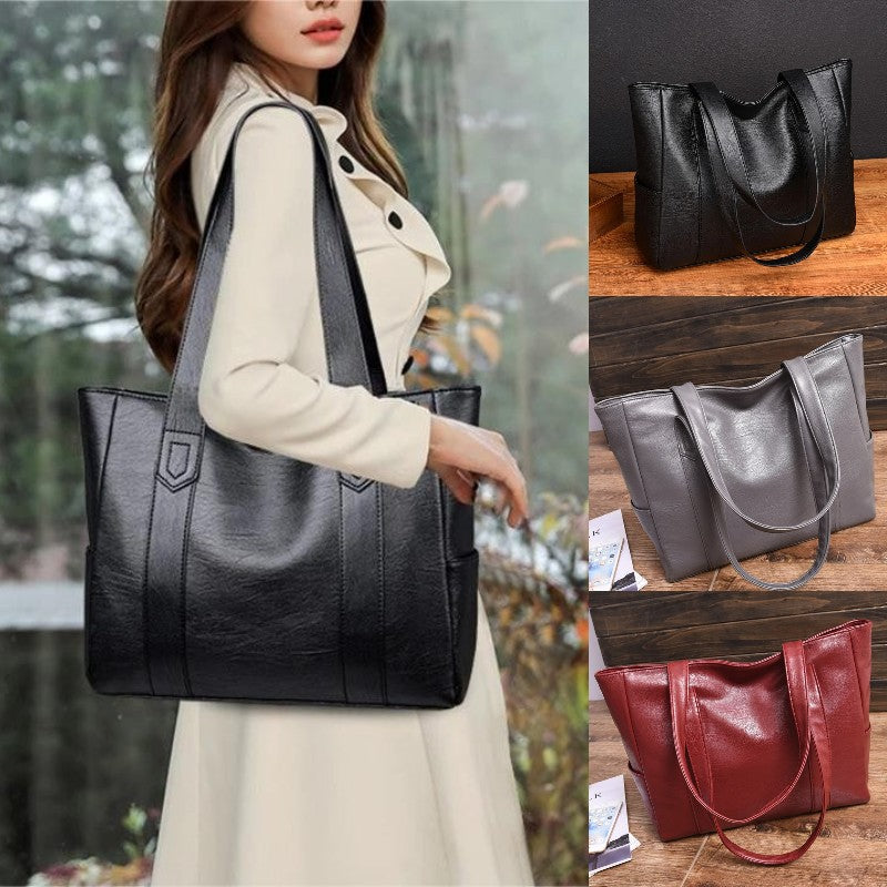 Descuento limitado 50 % 👜 Nuevo bolso bandolera de cuero suave para mujer ✨ Estilo casual, gran capacidad ✨