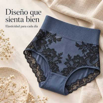 【7 piezas 28 euros】Bragas con control de barriga de cintura alta para mujer