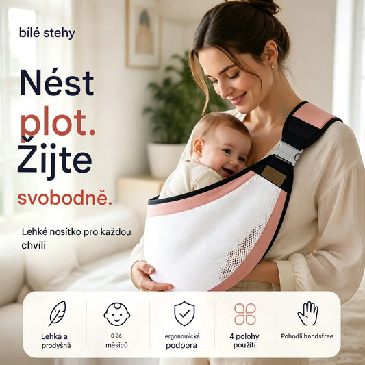 👶 Lehké ergonomické nosítko pro miminka | Ideální na procházky a cestování ✈️