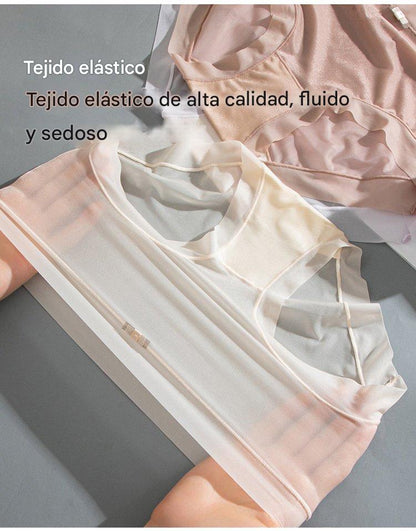 🩲🔥Promoción de lanzamiento 【6 unidades】Bragas de mujer de seda helada de cintura alta-4283132
