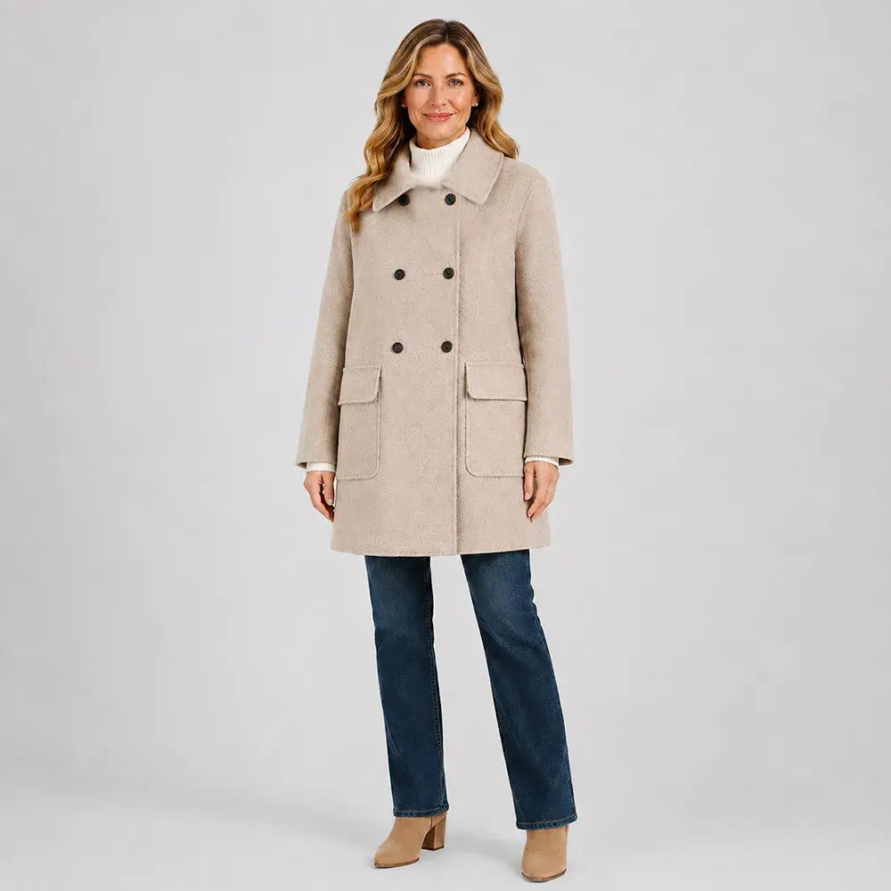 Descuentos especiales del 50 %: abrigo de cachemir de doble cara, nuevo y de alta calidad, para otoño e invierno; ideal para varias temporadas.