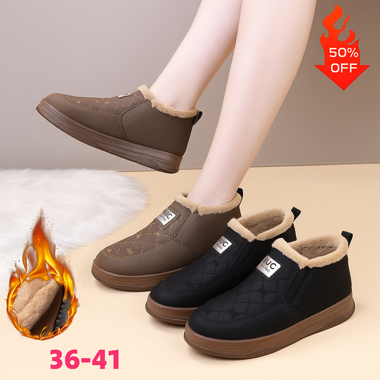 🔥【Oferta specjalna ograniczona czasowo】Wodoodporne, ciepłe, wyściełane polarem buty śnieżne dla mam-4160703