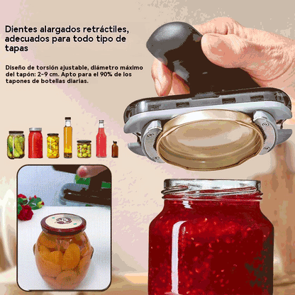 ☀️🔥¡Compre 1 y llévese 1 GRATIS! (2 piezas) 🔧✨ Abridor universal ajustable: abre frascos, botellas y latas en 3 segundos sin esfuerzo. Antideslizante, apto para manos débiles o personas mayores. 💪
