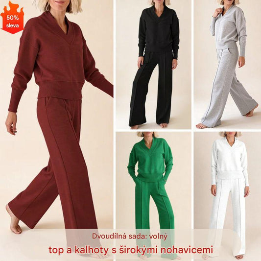🥰📢📢【M-5XL】Dámský oblek 2026 | Dvoudílný set s dlouhým rukávem✨
