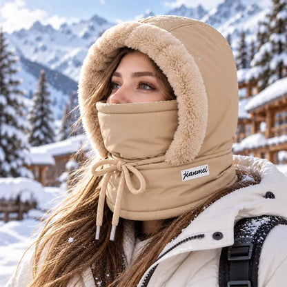 🔥Gorro cálido para exteriores con forro polar: tres en uno