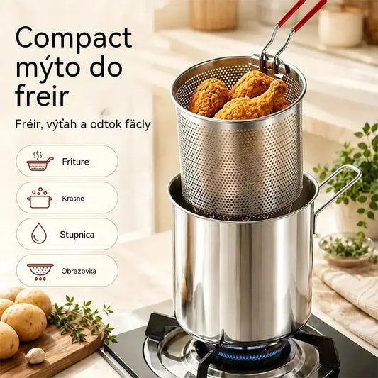 🔥 POSLEDNÍ DEN! -50% | Multifunkční fritéza 304 | Jednoduché, rychlé a bezproblémové vaření 🍳