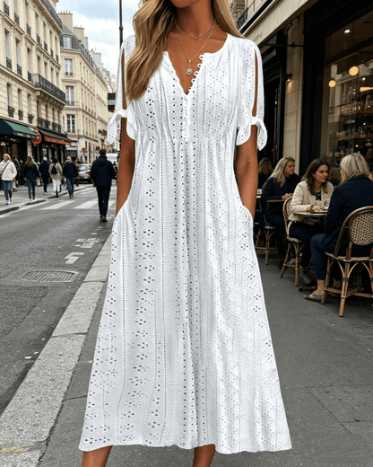 👗【S-5XL】Egyszerű, karcsúsított, légáteresztő ruha – sokoldalú és stílusos