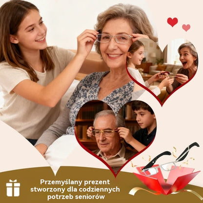 🔥【Kup 1, a 1 dostaniesz gratis】Składane okulary do czytania z filtrem światła niebieskiego i etui na okulary - 4226182