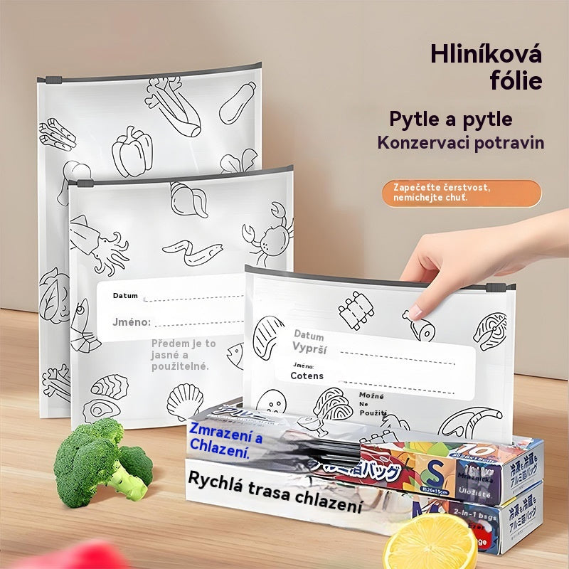 🥩【60 ks】Sáčky z hliníkové fólie vhodné do chladničky i mrazničky