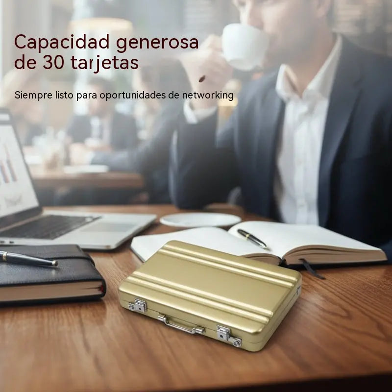 💼 Mini Estuche de Aluminio para Tarjetas｜Compacto, Elegante y Resistente ✨