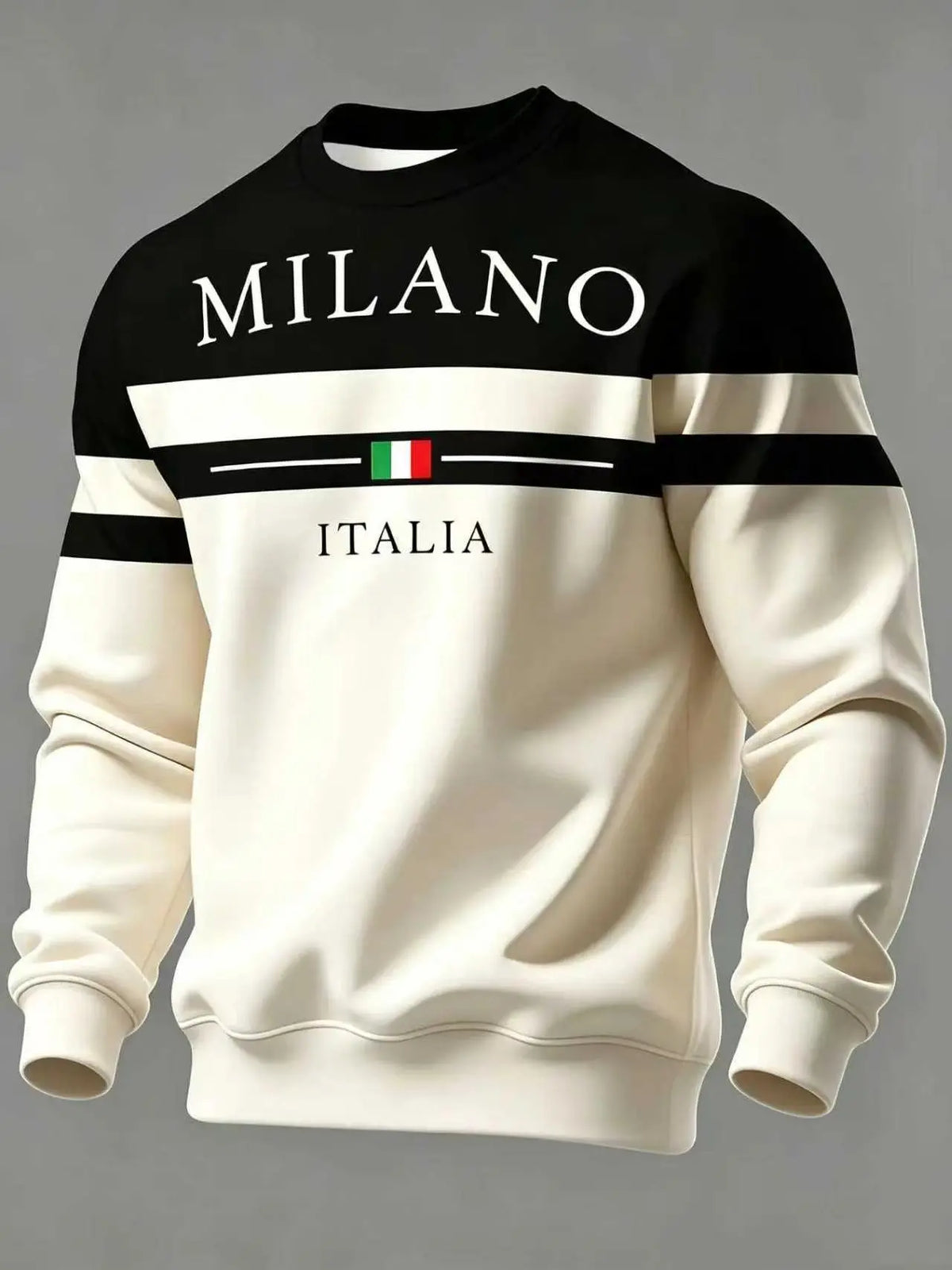 ✨🌟👕【S-6XL】Pánské mikiny s potiskem „Milano Italia“