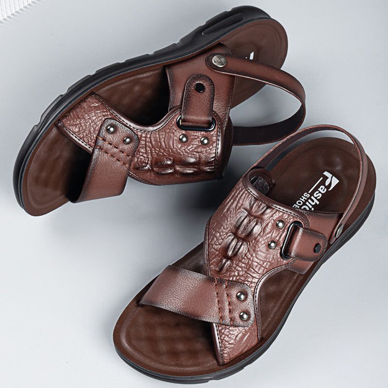【Oferta especial por tiempo limitado】2026 Sandalias y zapatillas de hombre antideslizantes y antiolores de suela blanda para playa de verano.
