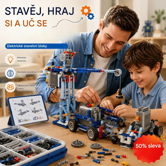 🔥【312 kusů】🤖🧩Elektrický stavebnicový robot pro děti